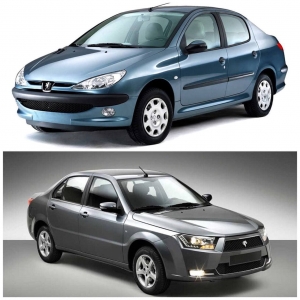 مقایسه خودرو دنا با پژو 206 صندوق دار